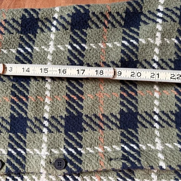 Wax London Cotton Button-Up in Green and Blue - Picture 7 of 7